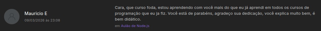 Depoimento de Mauricio E sobre a didática das aulas